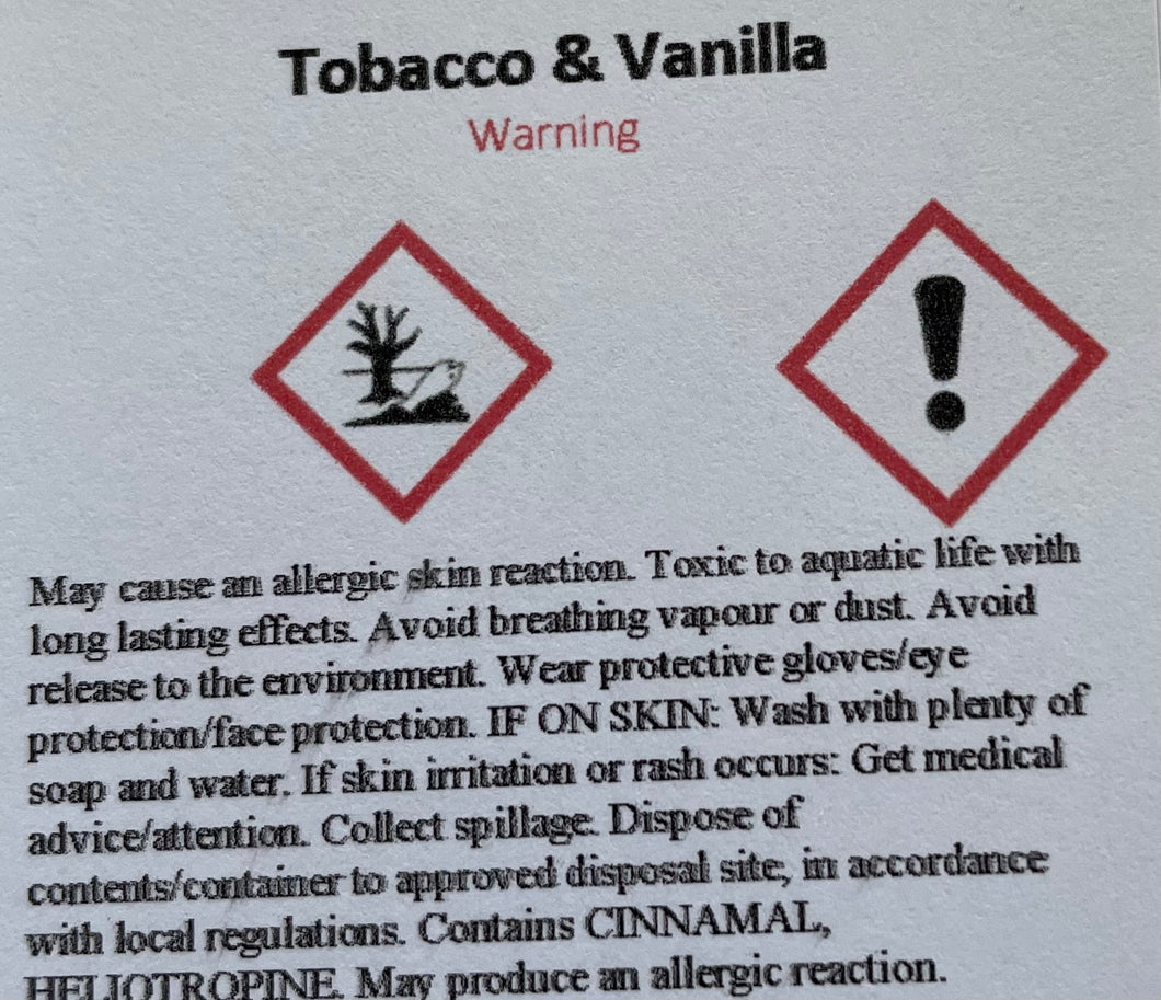 Tobacco and vanilla